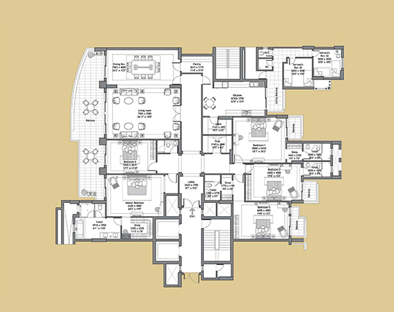 Dlf Magnolias floor plans