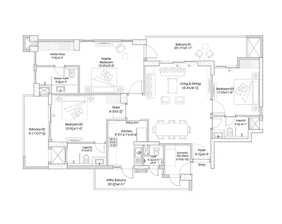 Silverglades Hightown Residences floor plans